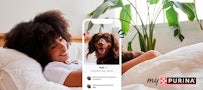 MyPurina App - woman with dog